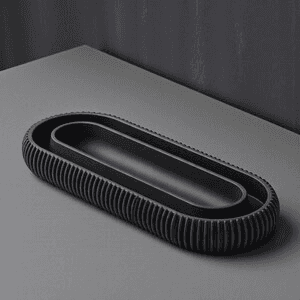 Ridged Circular Phone & Pen Stand | Gamer Desk Organizer