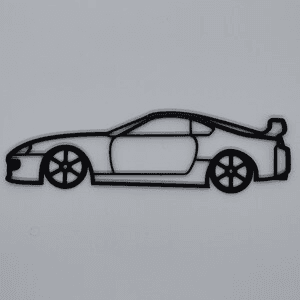 MK4 Toyota Supra Inspired Wall Racer Silhouette Decor