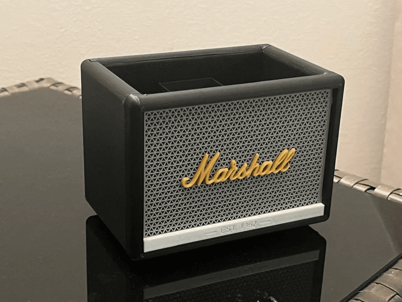 Marshall-Inspired Speaker Desk Pencil Holder