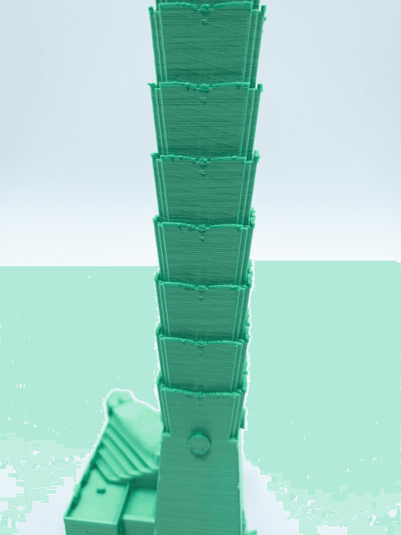 Taipei 101 Inspired Miniature Building Model – Desk Decor