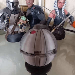 Star Wars Inspired Thermal Detonator Replica with Display Stand