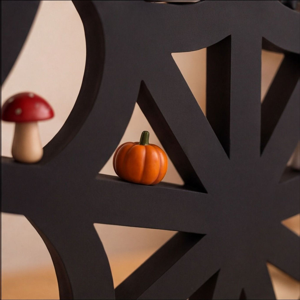 Spiderweb Shelf Halloween Decor for Mini Figurines & Trinkets