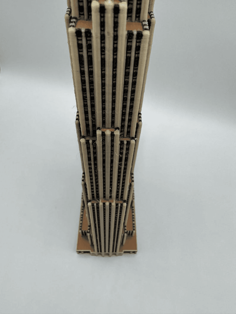 30 Rockefeller Plaza Inspired Miniature Skyscraper Model