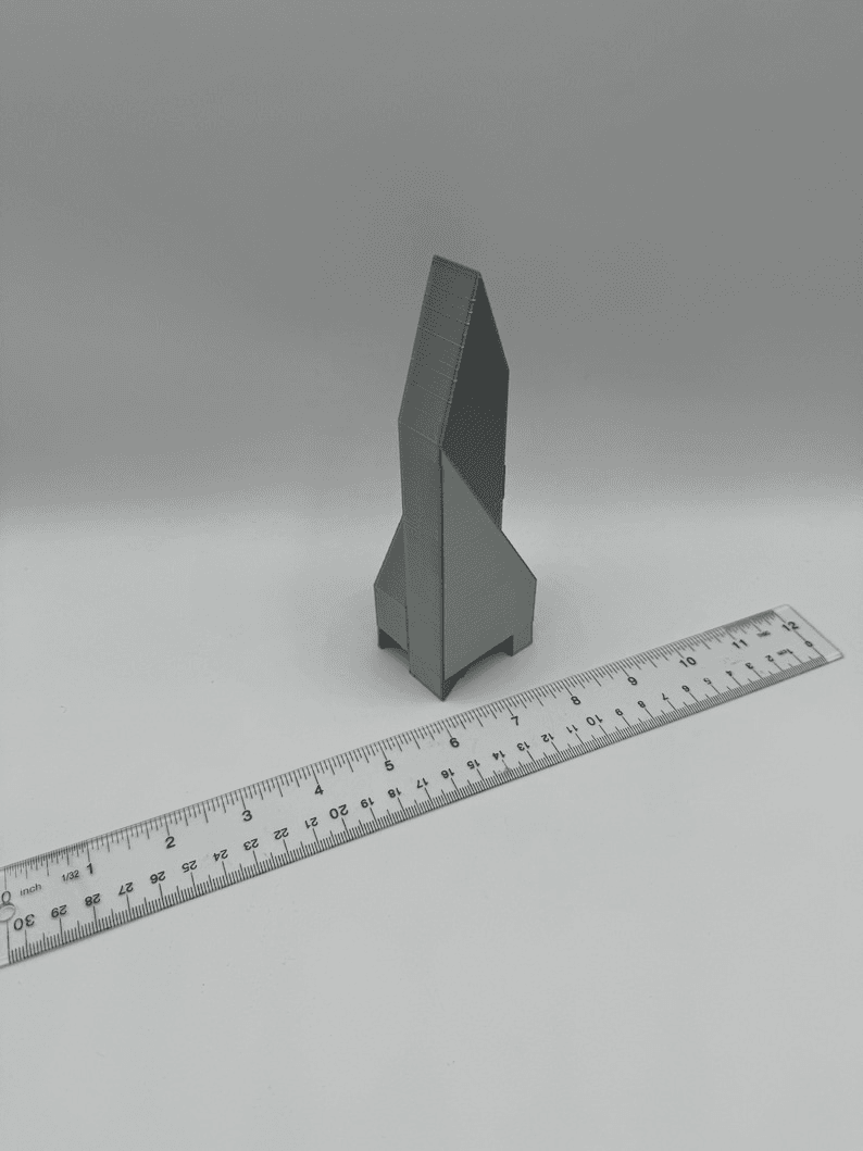 Fountain Place Inspired Skyscraper Tower Model