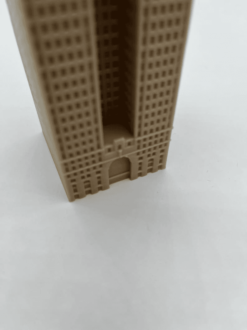 Penobscot Building Inspired Art Deco Skyline Model