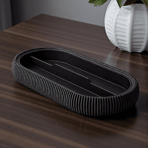 Ribbed Pen Tray – Modern Minimalist Desk Organizer