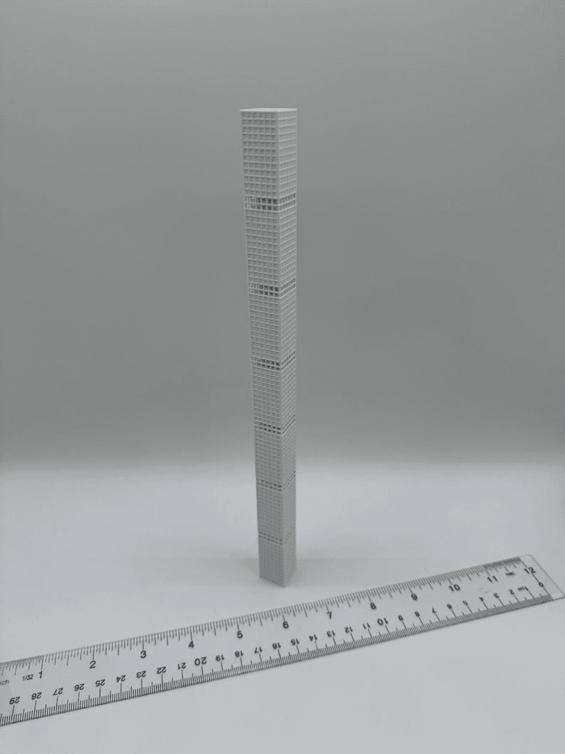 432 Park Avenue Inspired Miniature Skyscraper Model