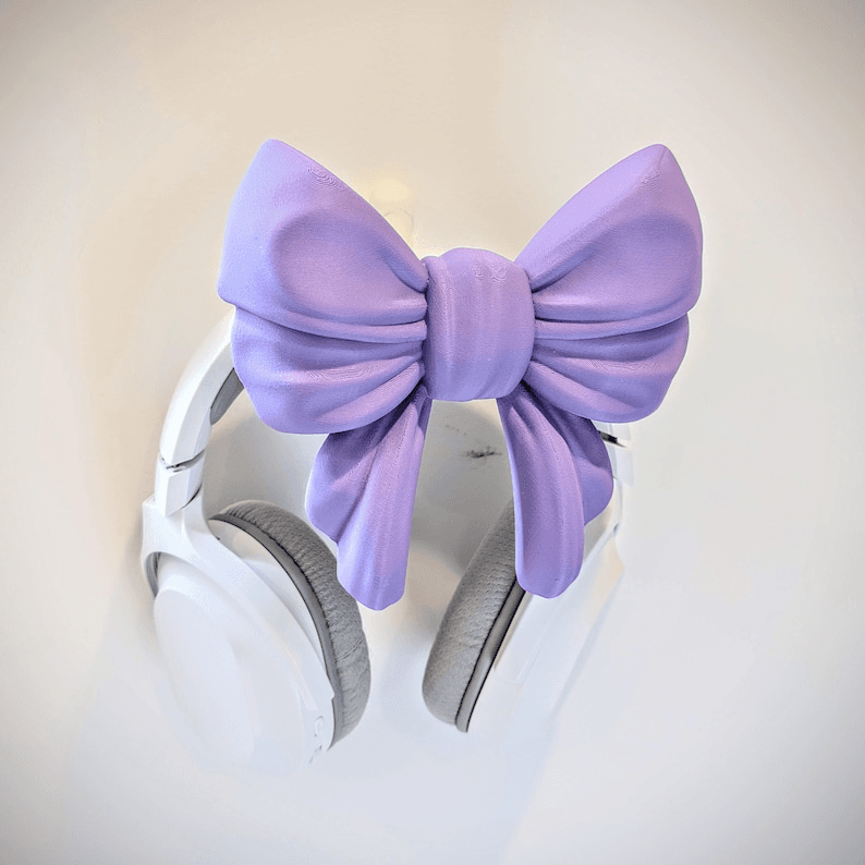 Coquette Bow Headphone Stand – Aesthetic Desk Decor