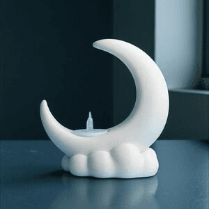 Crescent Moon Incense Holder – Celestial Lunar Decor