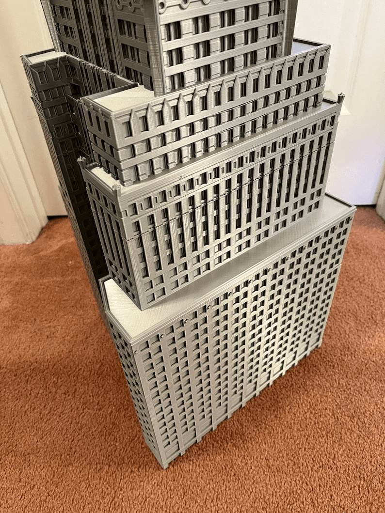 Extra Large Chrysler Building Inspired Miniature Model