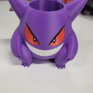 Gengar Inspired Planter & Pencil Holder | Pokemon Fan Pot