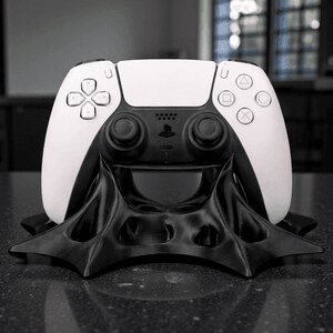 Batman Cape-Inspired PS5 Controller Stand | Gothic Desk Holder