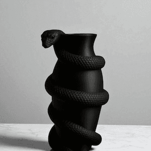 Gothic Serpent Wrapped Flower Vase – Dark Home Decor