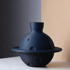 Space-Inspired Planet Vase | Cosmic Saturn Flower Vase