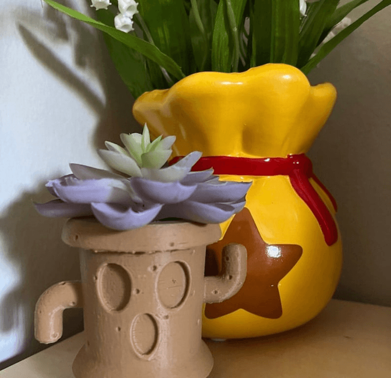 Lloid Gyroid Inspired Planter – Animal Crossing Fan Gift