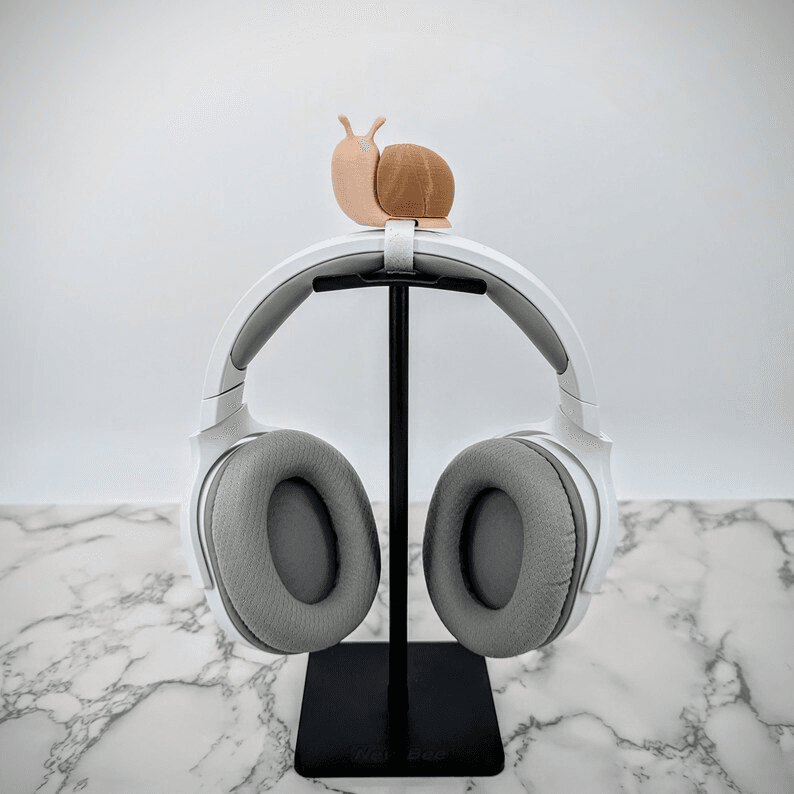 Cartoon Snail Headphone Stand & Speaker Holder Desk Decor