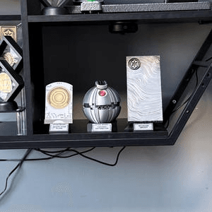 Star Wars Inspired Thermal Detonator Replica with Display Stand