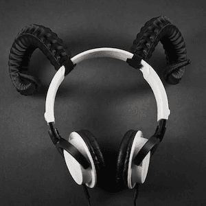 Aries Demon Ram Horns Headset Attachment for Gamers