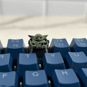 Grogu Inspired Artisan Keycap | Baby Yoda Fan Art