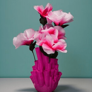 Coral Reef Inspired Tube Vase | Coastal Ocean Decor