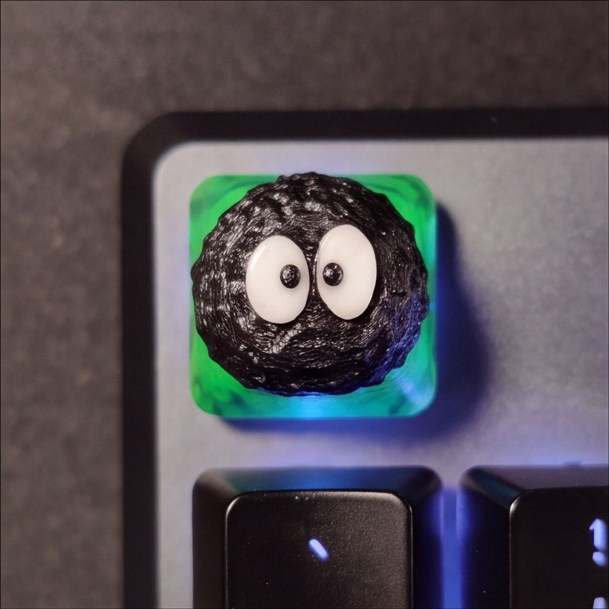Soot Sprite Artisan Keycap – Susuwatari Inspired Fan Gift