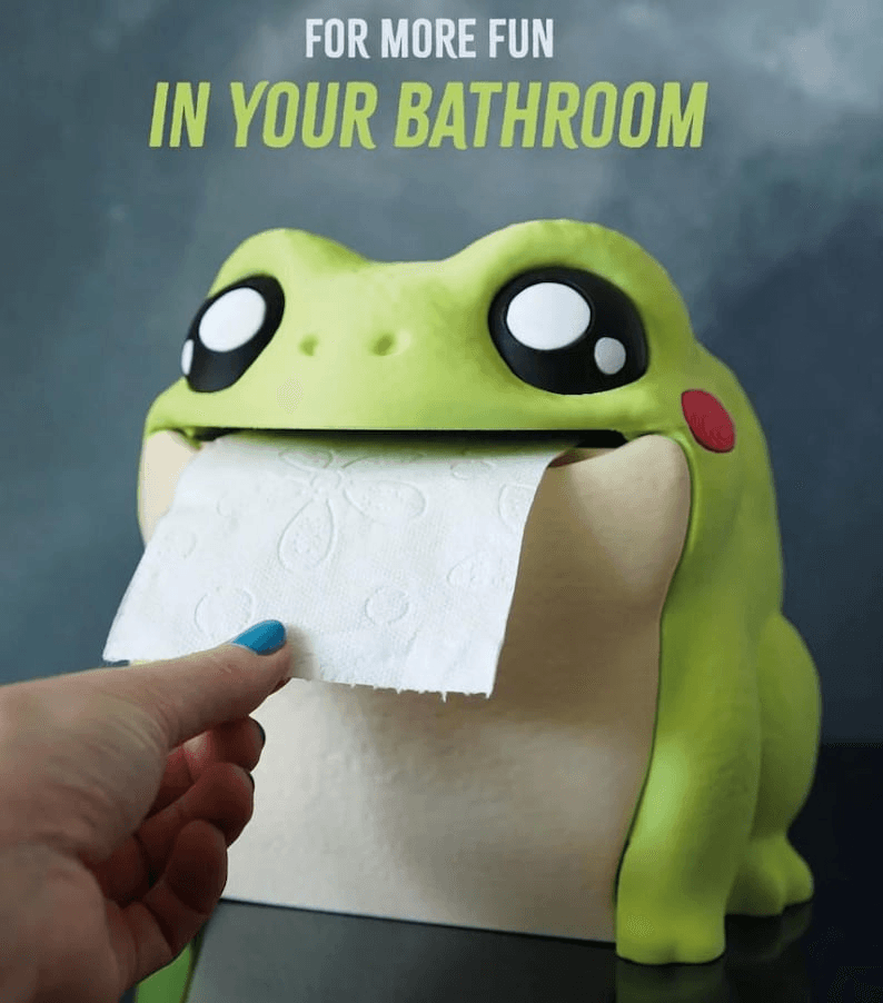 Frodrick the Froggy Toilet Paper & Tissue Dispenser