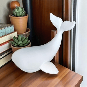 Humpback Whale Sculpture – Ocean Animal Shelf Decor