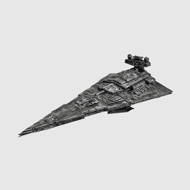 Imperial Star Destroyer Inspired Model with Stand – 55cm