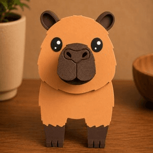 Capybara Glasses Holder – Pixel-Style Animal Desk Stand