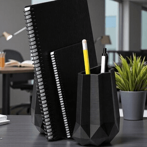 Low Poly Geometric Desk Organizer & Pen Holder