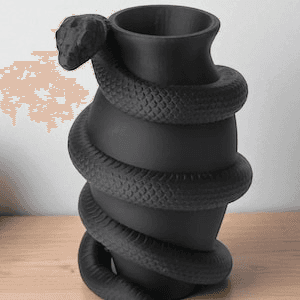 Gothic Serpent Wrapped Flower Vase – Dark Home Decor