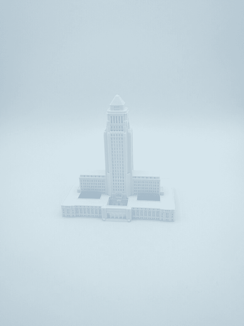 Vienna Rathaus Inspired Gothic City Hall Miniature Model