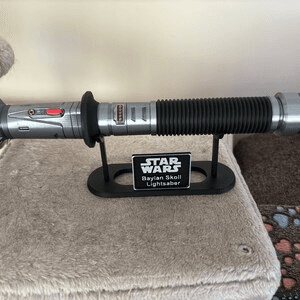 Baylan Skoll Inspired Lightsaber Fan Replica with Stand