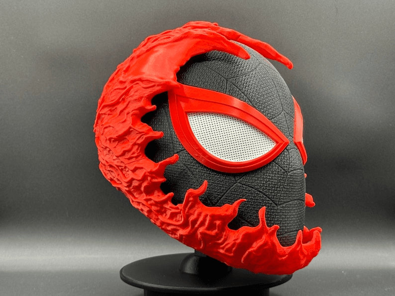 Miles Morales x Carnage Inspired Spider-Man Fan Mask