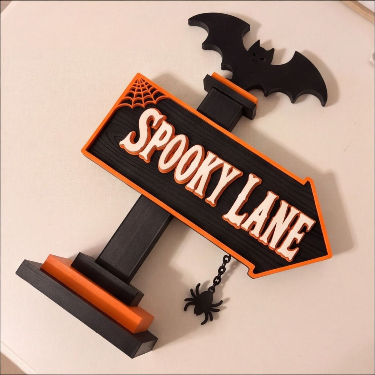 Spooky Lane Halloween Street Sign Decorative Novelty Prop