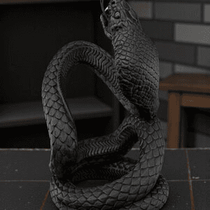 Black Cobra Snake Wine Bottle Holder – Gothic Bar Stand