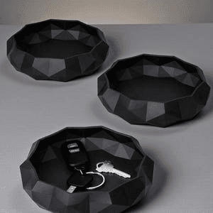 Low Poly Geometric Tray – Minecraft-Inspired Desk Organizer
