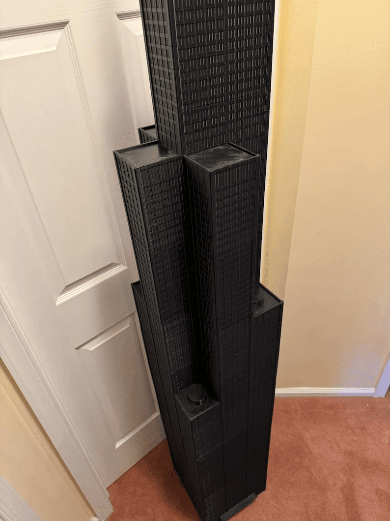 Sears Tower Inspired Miniature Chicago Landmark Model