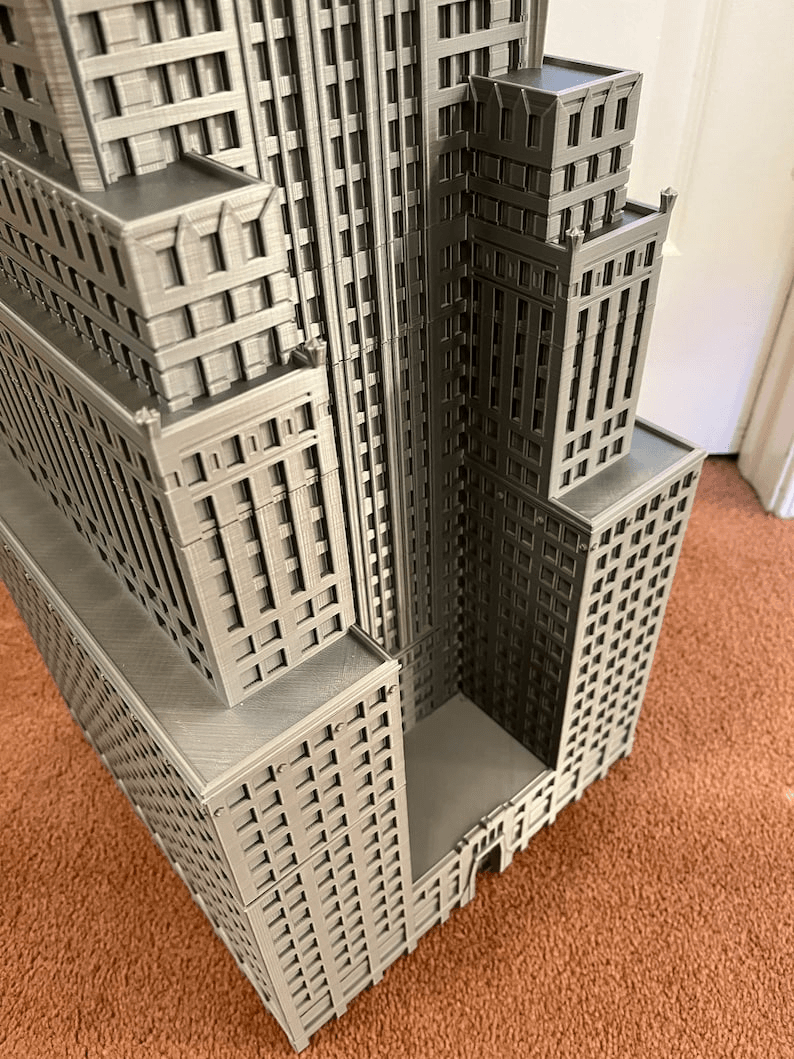 Extra Large Chrysler Building Inspired Miniature Model