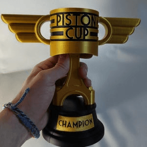 Personalized Piston Cup Trophy – Cars Inspired Fan Gift