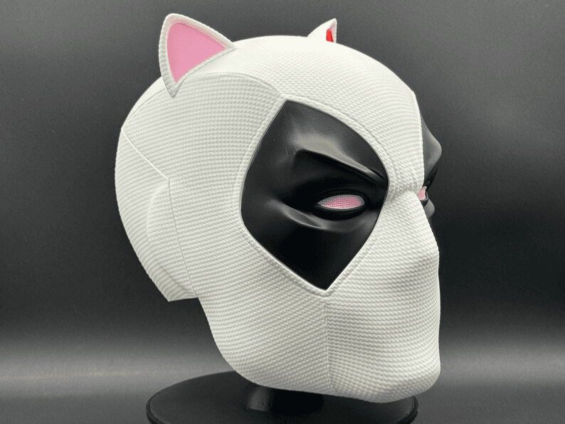 Kittypool Fan Mask – Deadpool & Hello Kitty Inspired Cosplay