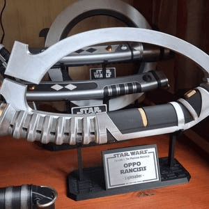 Oppo Rancisis Inspired Lightsaber Fan Replica Prop