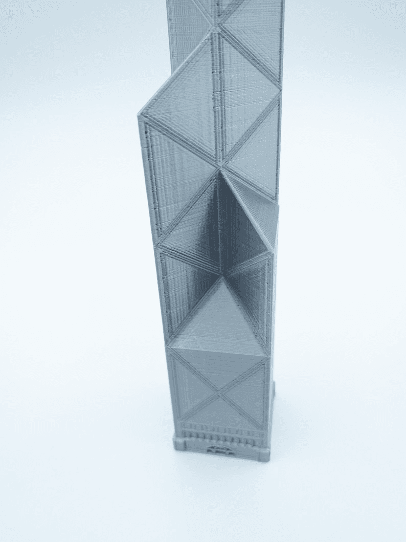 Bank of China Tower Inspired Miniature Skyline Model