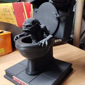 Ghoulies-Inspired Green Monster Statue | Horror Fan Figurine