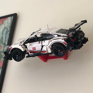 STL Wall Mount for Porsche-Inspired LEGO Technic Display