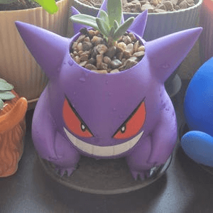 Gengar Inspired Planter & Pencil Holder | Pokemon Fan Pot