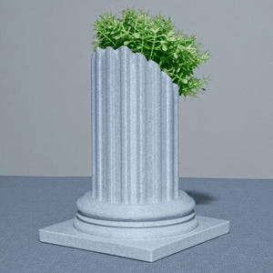Mini Roman Column Succulent Pot | Ancient Pillar Planter