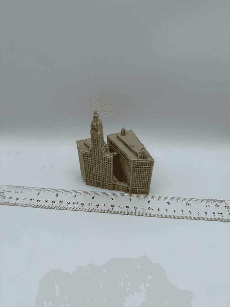 Wrigley Building Inspired Miniature Chicago Landmark Model