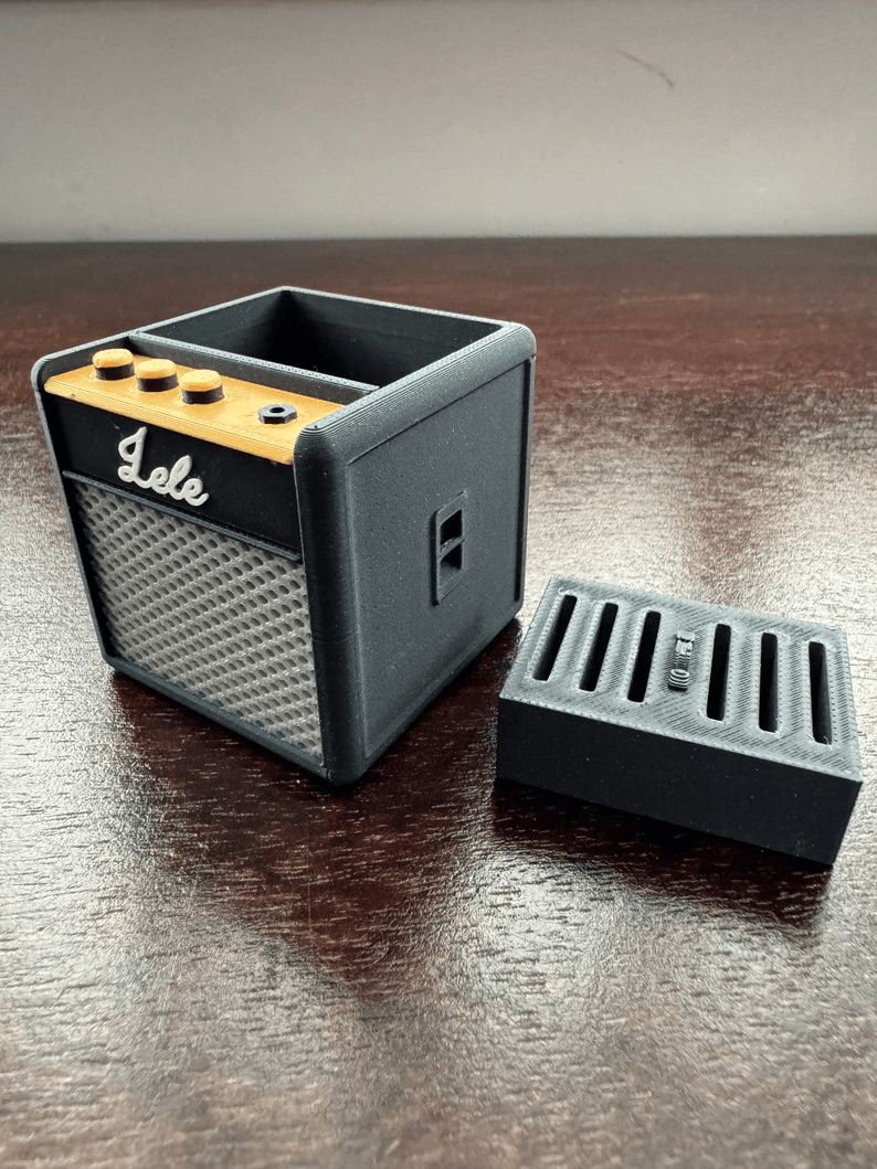 Amplifier-Style Guitar Pick Holder & Desk Organiser