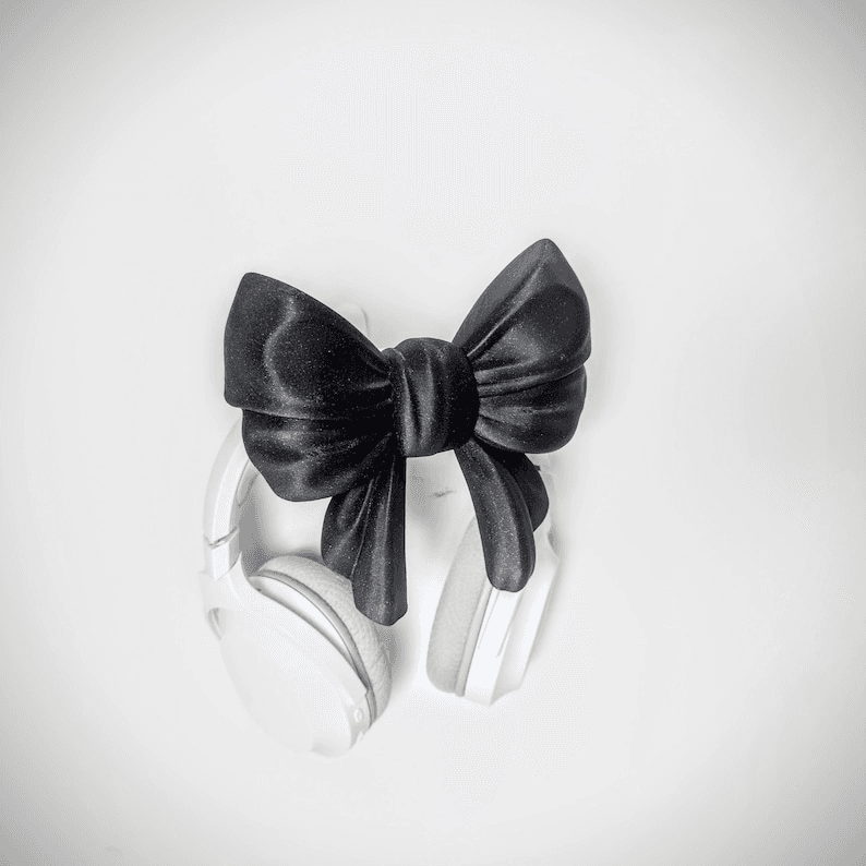 Coquette Bow Headphone Stand – Aesthetic Desk Decor